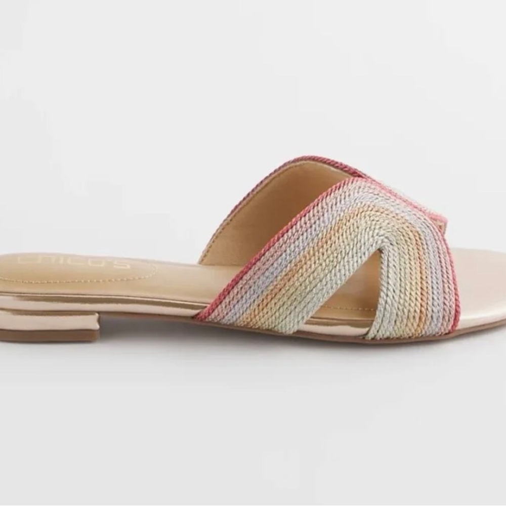 Chicos Palma Slide Sandals size 7 NWOB